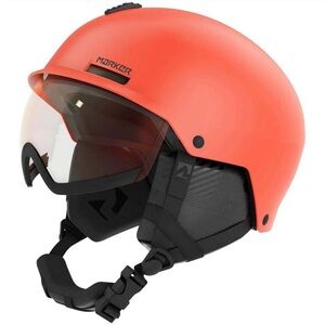Marker Matte Bright Coral Helmet with Black Accents